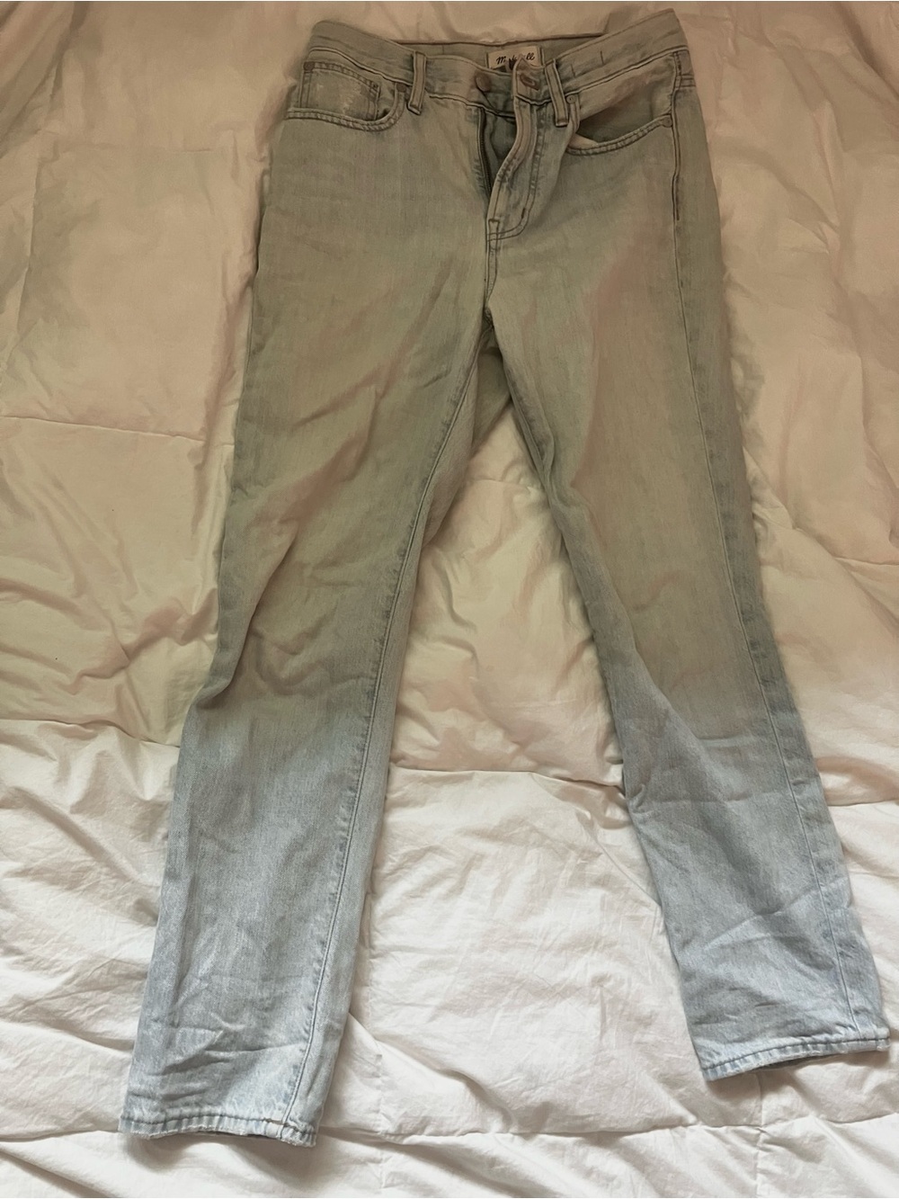 Light Wash Skinny Jeans - Light Blue